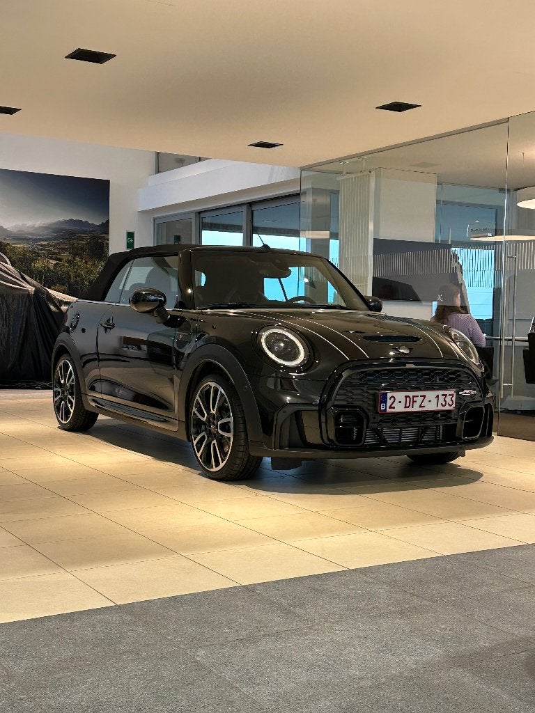 Mini cooper S cabrio JCW design, Stof, 4 cilinders, Cabriolet, Zwart