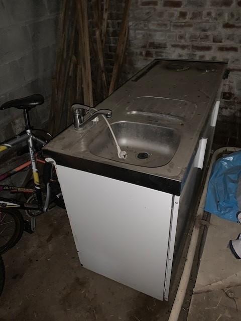 Mini keuken, Huis en Inrichting, Ophalen, Gebruikt, Staal of Inox, Wit