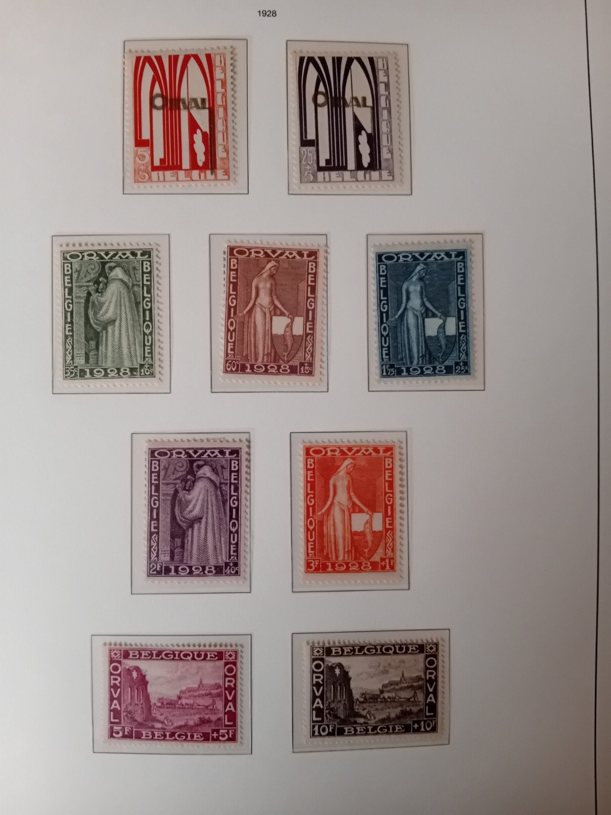 België postzegels nr 258/266* lot 12P, Postzegels en Munten, Postzegels | Europa | België, Verzenden, Postfris