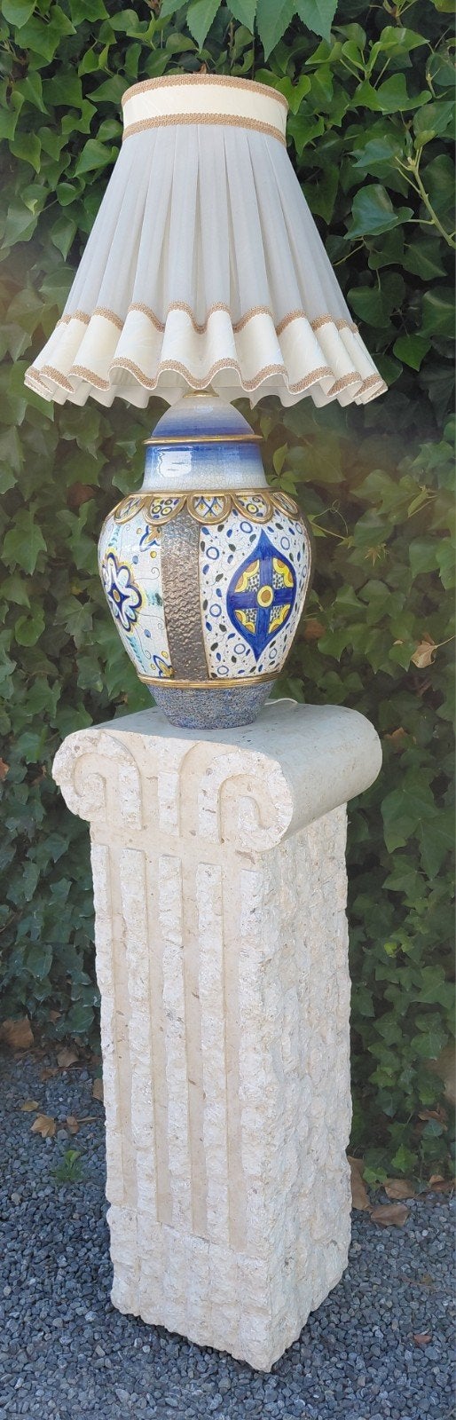 Colonne avec lampe, Maison & Meubles, Enlèvement