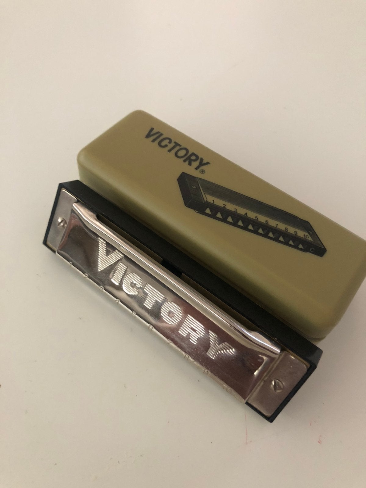 Mondharmonica Victory, Ophalen of Verzenden, Gebruikt, Met koffer of doosje