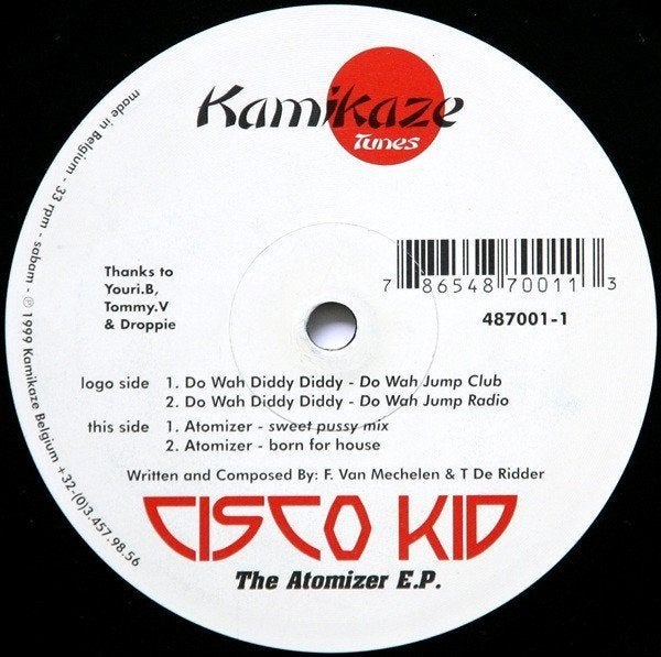 Cisco Kid - The Atomizer E.P., 12 pouces, House, Enlèvement ou Envoi, Utilisé