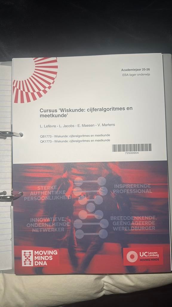 Cursus ‘Wiskunde: cijferalgoritmes en meetkunde’, Enlèvement, Comme neuf