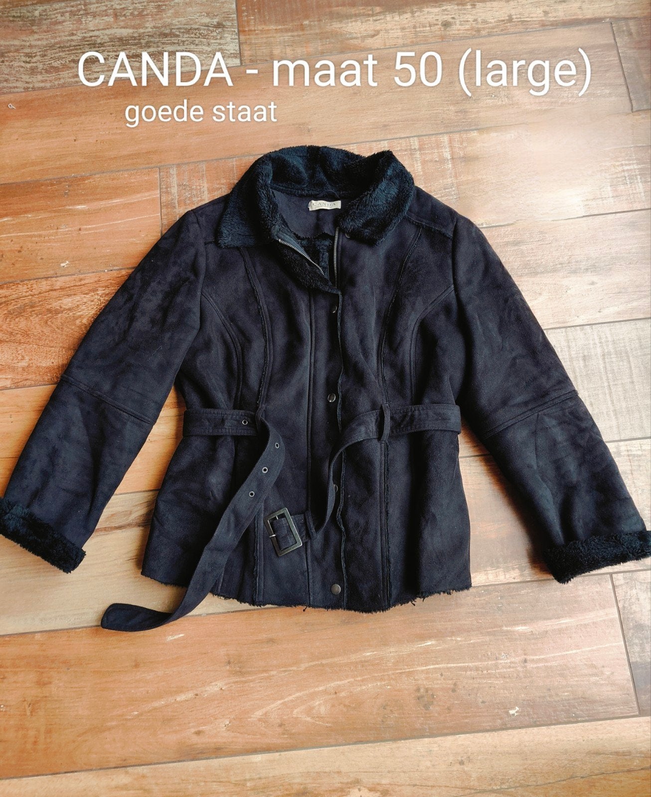 winterjas dames large, Ophalen, Zwart, Maat 42/44 (L), Zo goed als nieuw