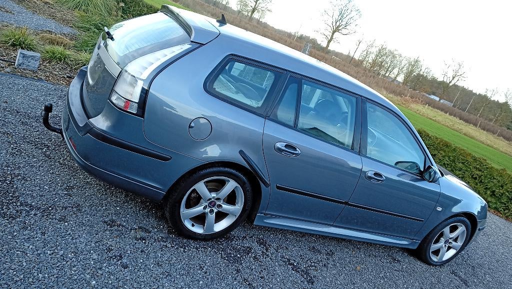 Saab 9-3 break ,1.9 d , 2008, 169000 km, Autos, Saab, Cuir, Achat, Entreprise, Airbags