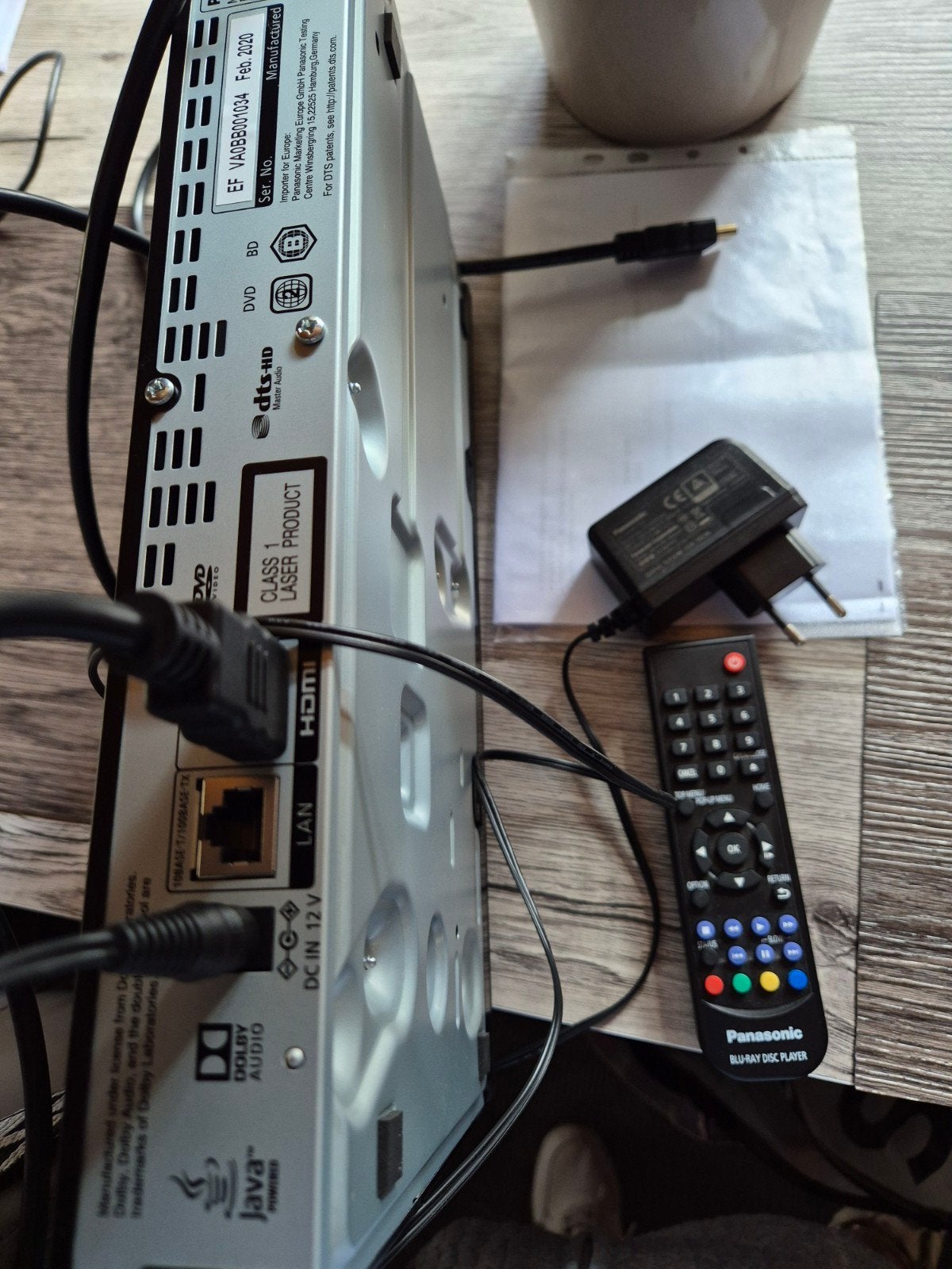 DVD speler Panasonic, Ophalen