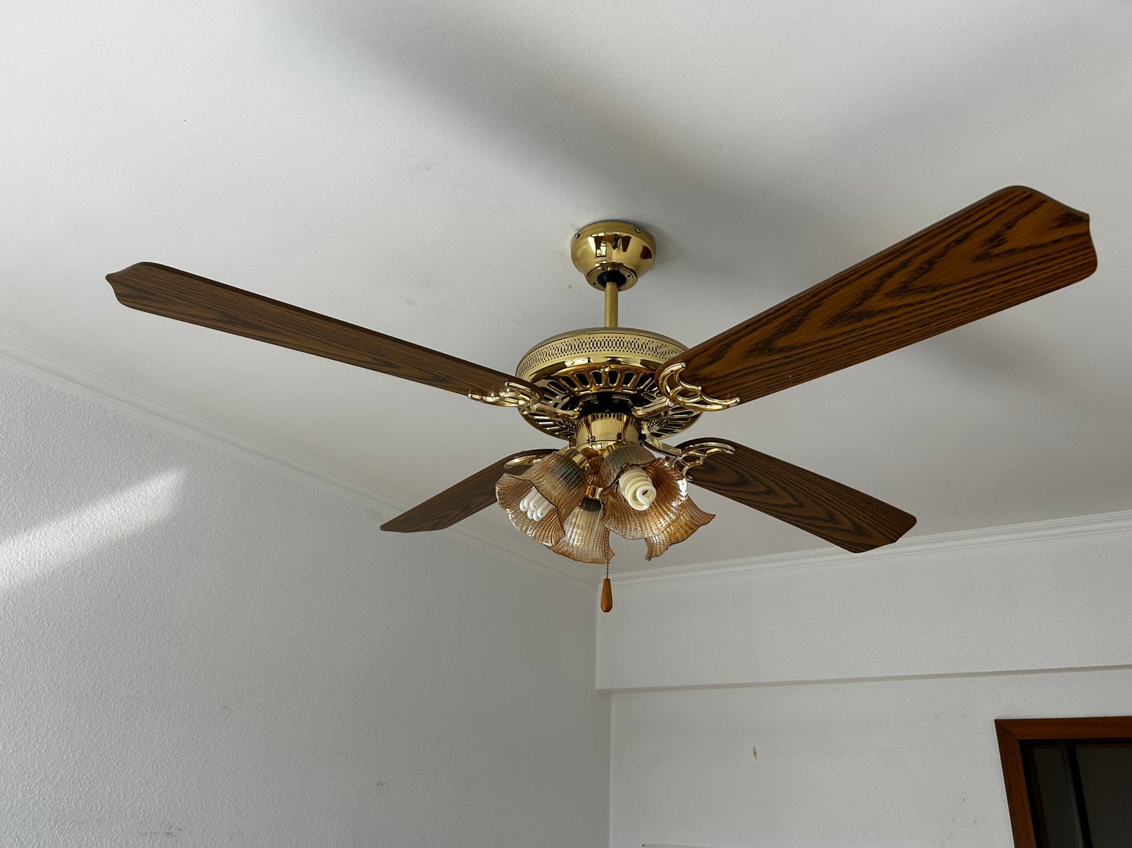 Vintage plafond ventilator, Ophalen, Zo goed als nieuw, Plafondventilator