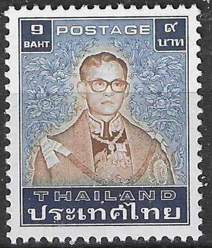 Thaïlande 1985 - Yvert 1091 - Roi Rama IX - 9 b. (PF), Envoi, Non oblitéré