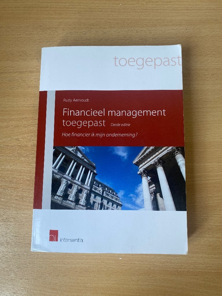Financieel Management toegepast, Ophalen of Verzenden, Zo goed als nieuw, Geld en Beleggen, Rudy Aernoudt