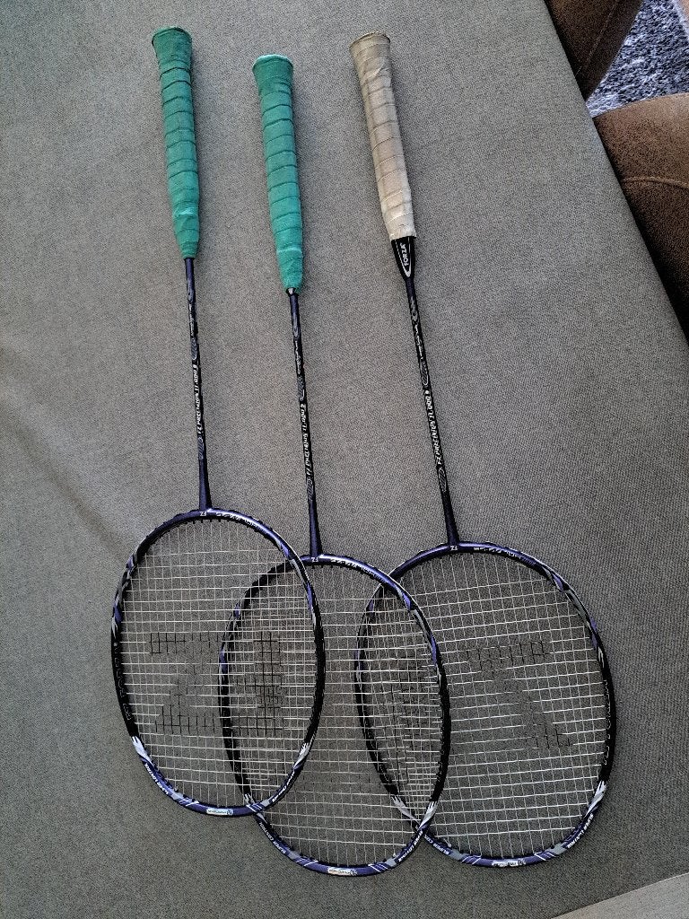 3 Forza badmintonrackets Forza precision 11 000 S, Sport en Fitness, Ophalen, Gebruikt, Racket(s)