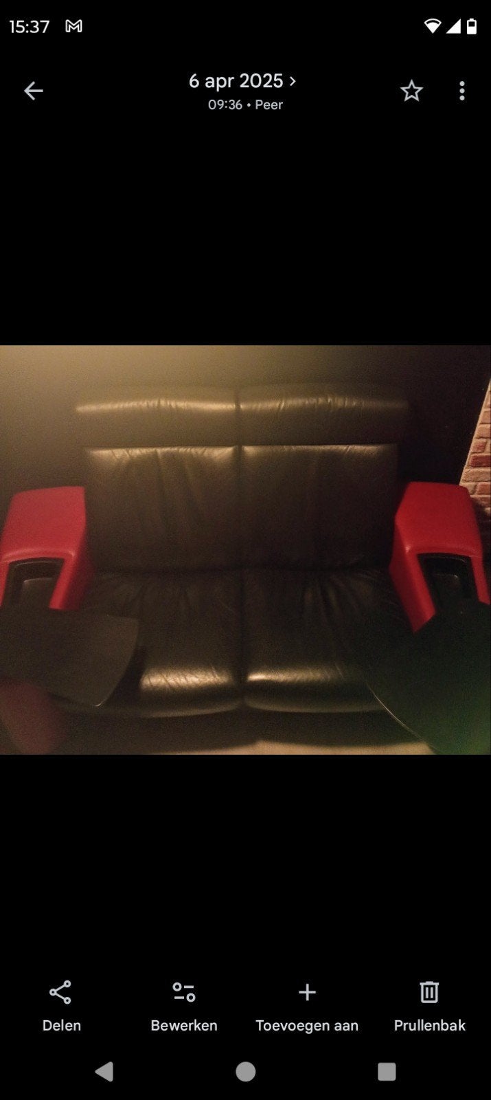 stressless 2zit combi kleur (zwart rood), Ophalen