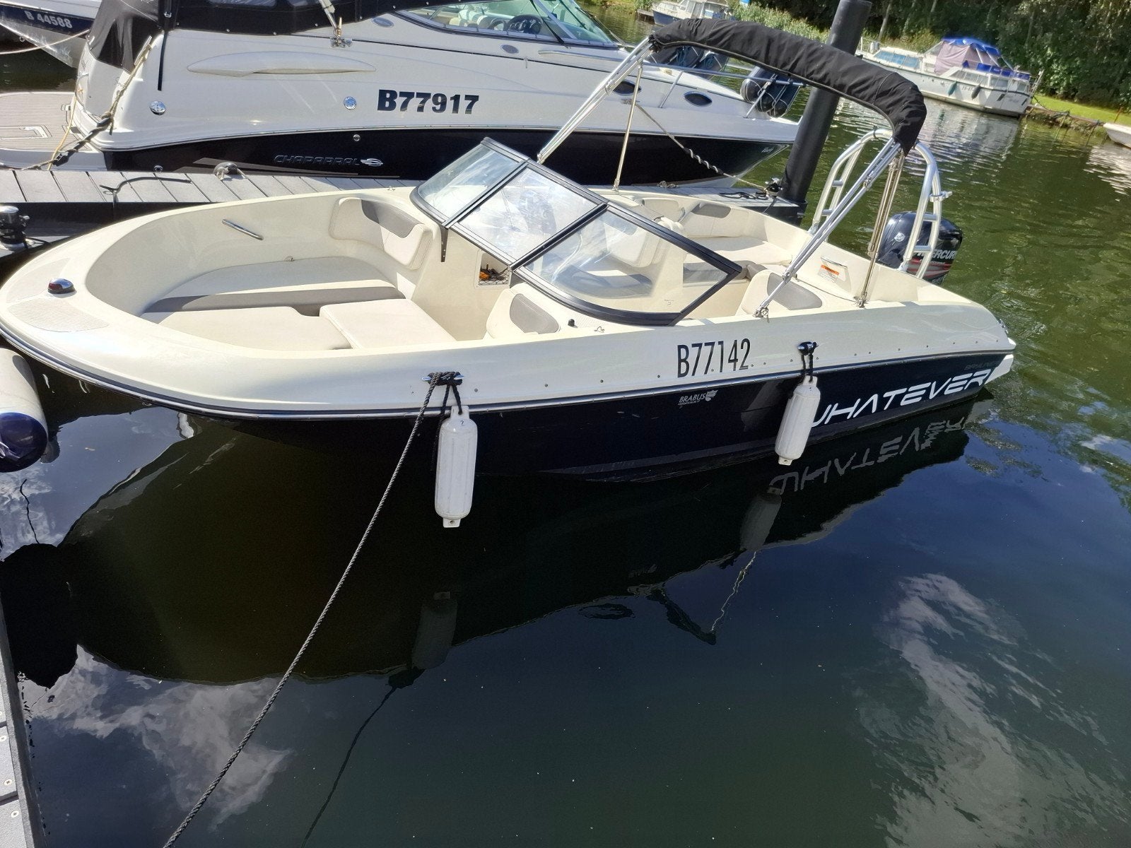 Bayliner met 115 Pk Mercury buitenmotor, Watersport en Boten, Speedboten, Ophalen, Gebruikt, Viertaktmotor, 2 m