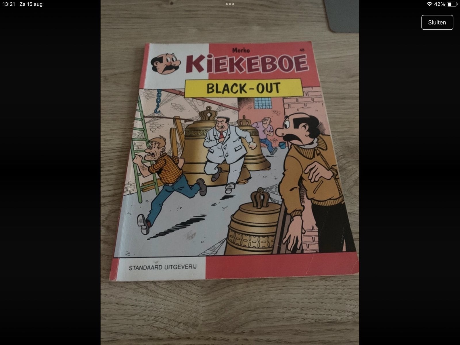 stripboek kiekeboe black-out, Enlèvement ou Envoi, Comme neuf
