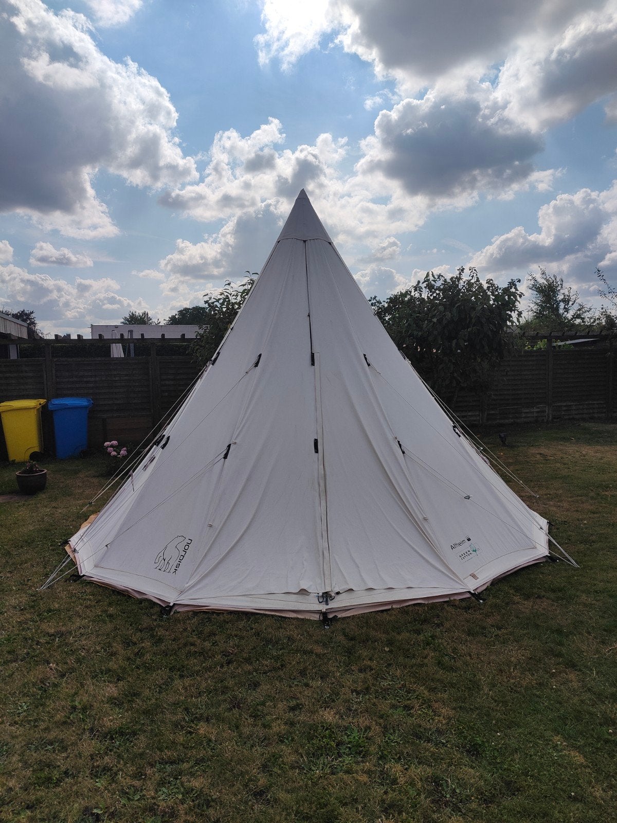 Nordisk Alfheim coton tipi tente Dia 5m, Caravans en Kamperen, Tenten, Ophalen, Zo goed als nieuw, Meer dan 6