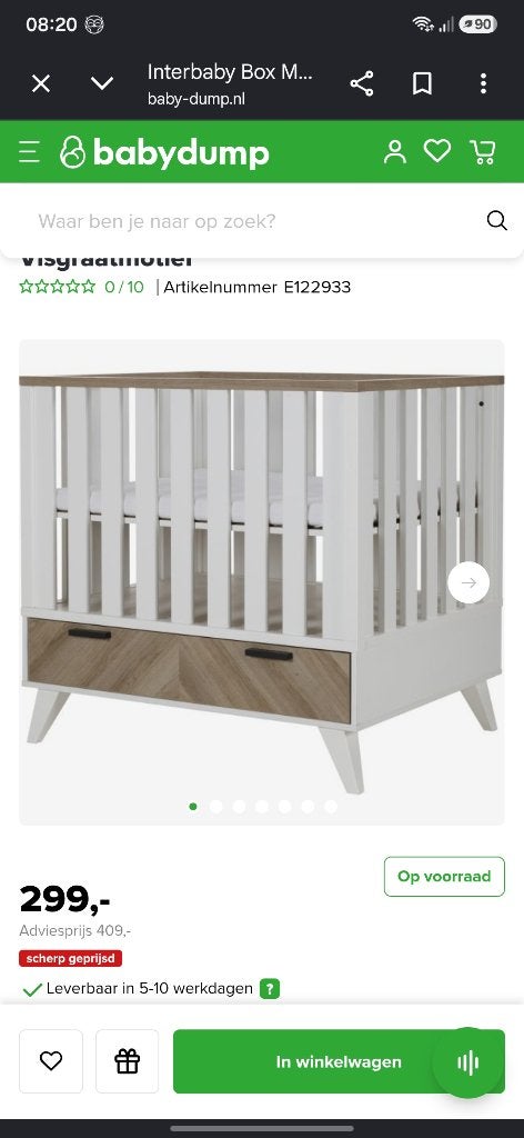 Babypark met lade, Kinderen en Baby's, Babyparken, Ophalen, Zo goed als nieuw, Rechthoekig, Lade