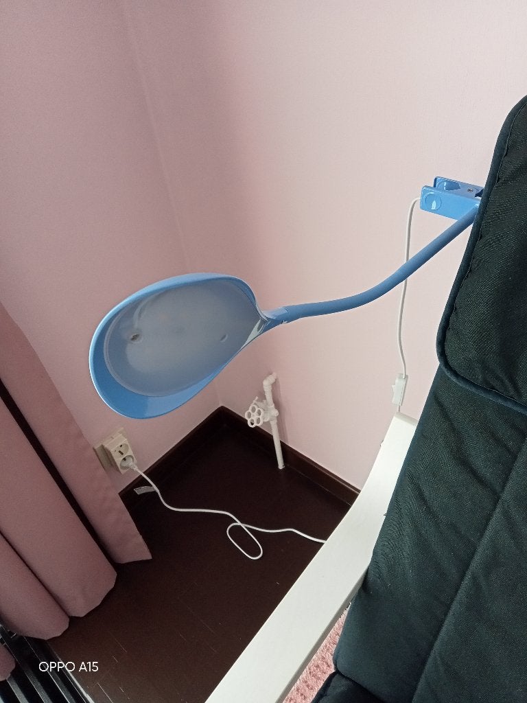 leeslamp met clips, Huis en Inrichting, Ophalen, Zo goed als nieuw