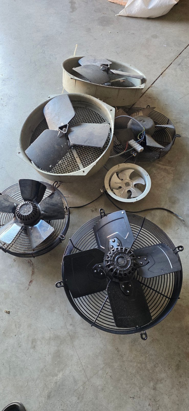 ventilators, Ophalen