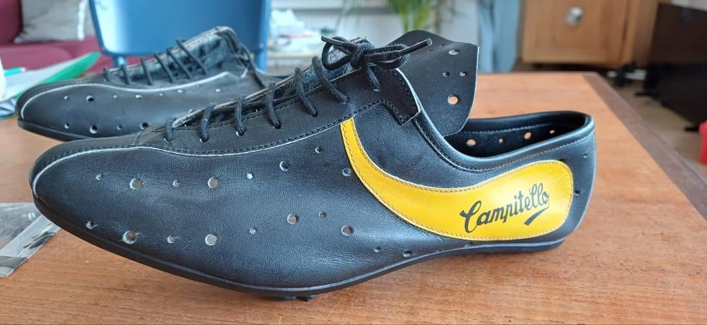 Retro koersschoenen Campitello 42, Fietsen en Brommers, Fietsaccessoires | Fietskleding, Ophalen of Verzenden