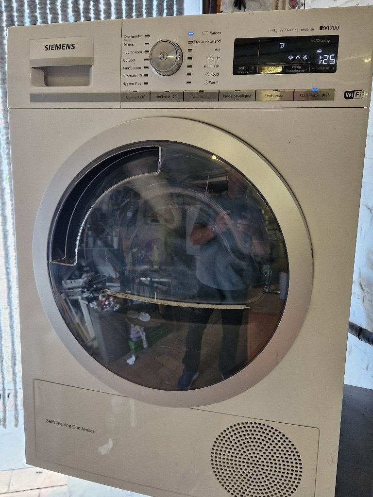 Siemens 9 kg droger met warmtepomp A ++. Iq700, Elektronische apparatuur, Ophalen, Zo goed als nieuw, Voorlader
