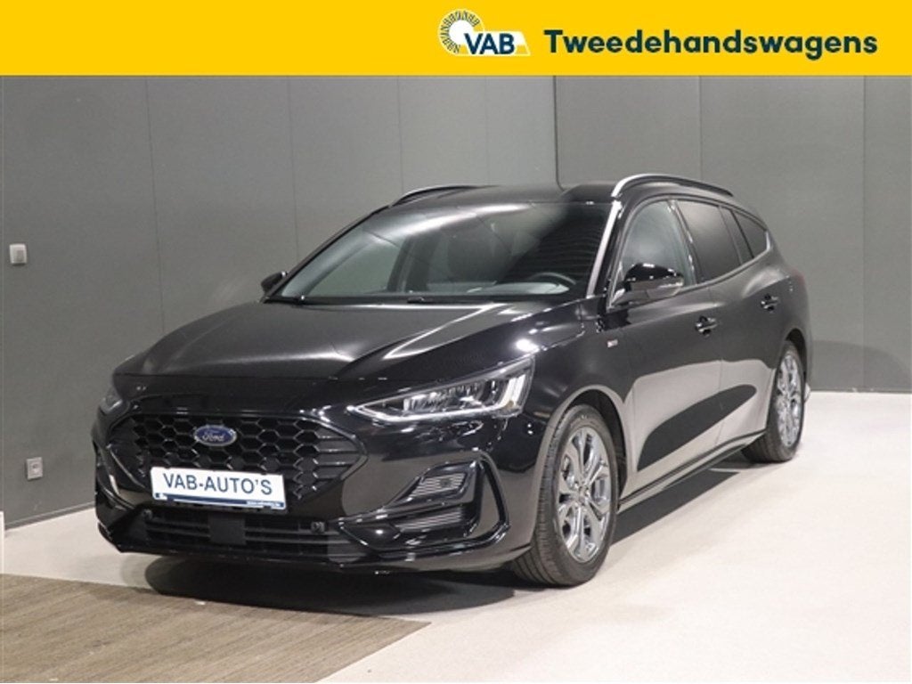 Ford Focus   1.0T Mild HYBRID ST-LINE X  155 pk POWERSHIFT, Auto's, Zwart, 155 pk, Bedrijf, 5 deurs