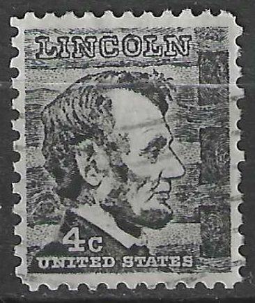 États-Unis 1965/1966 - Yvert 795 - Abraham Lincoln - 4e (ST), Envoi, Affranchi