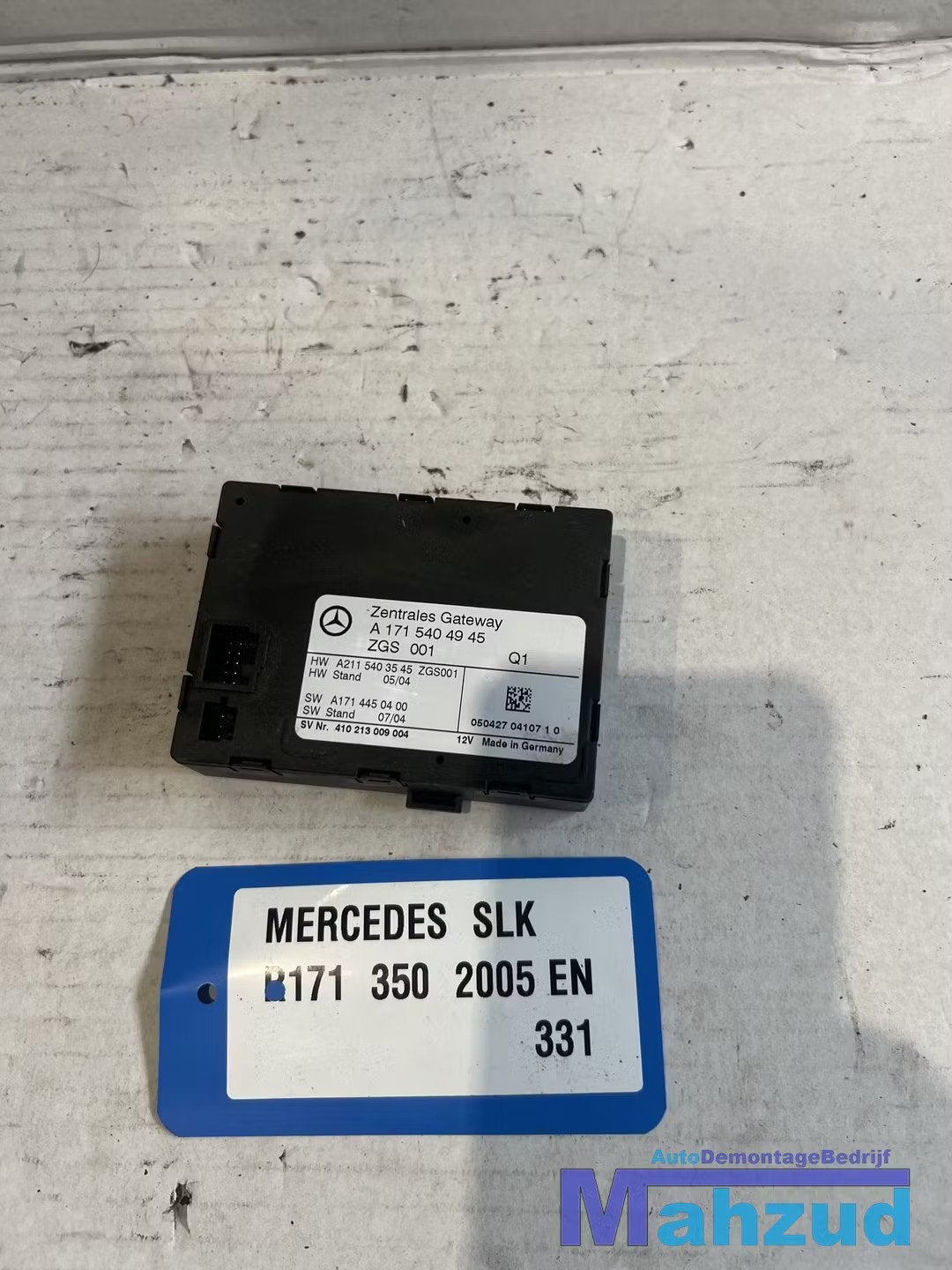 MERCEDES SLK R171 gateway module 2005-2011 A1715404945, Gebruikt, Mercedes-Benz AG, Mercedes-Benz, Mercedesstrasse 120
70372  Stuttgart, DE