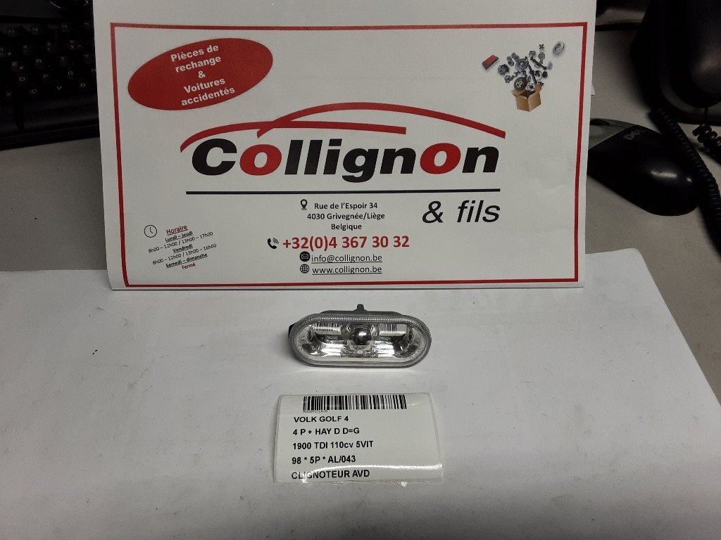 KNIPPERLICHT RECHTS VOOR Golf IV (1J1) (1J0949117), Gebruikt, Volkswagen, Volkswagen AG, Kundenbetreuung@volkswagen.de