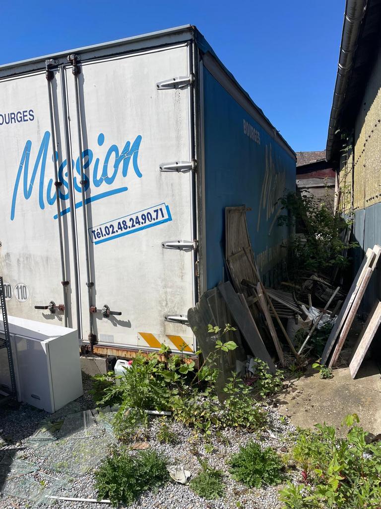 Vrachtwagenopbouw met schuifzeil 7m60 x 2m60, Ophalen, Gebruikt, Overige merken, Overige Auto-onderdelen