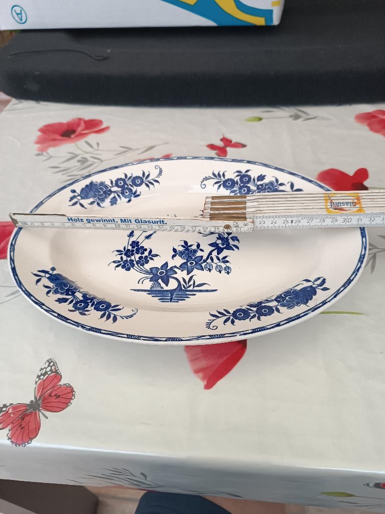 A vendre plat ovale boch, Antiek en Kunst, Antiek | Servies los, Ophalen