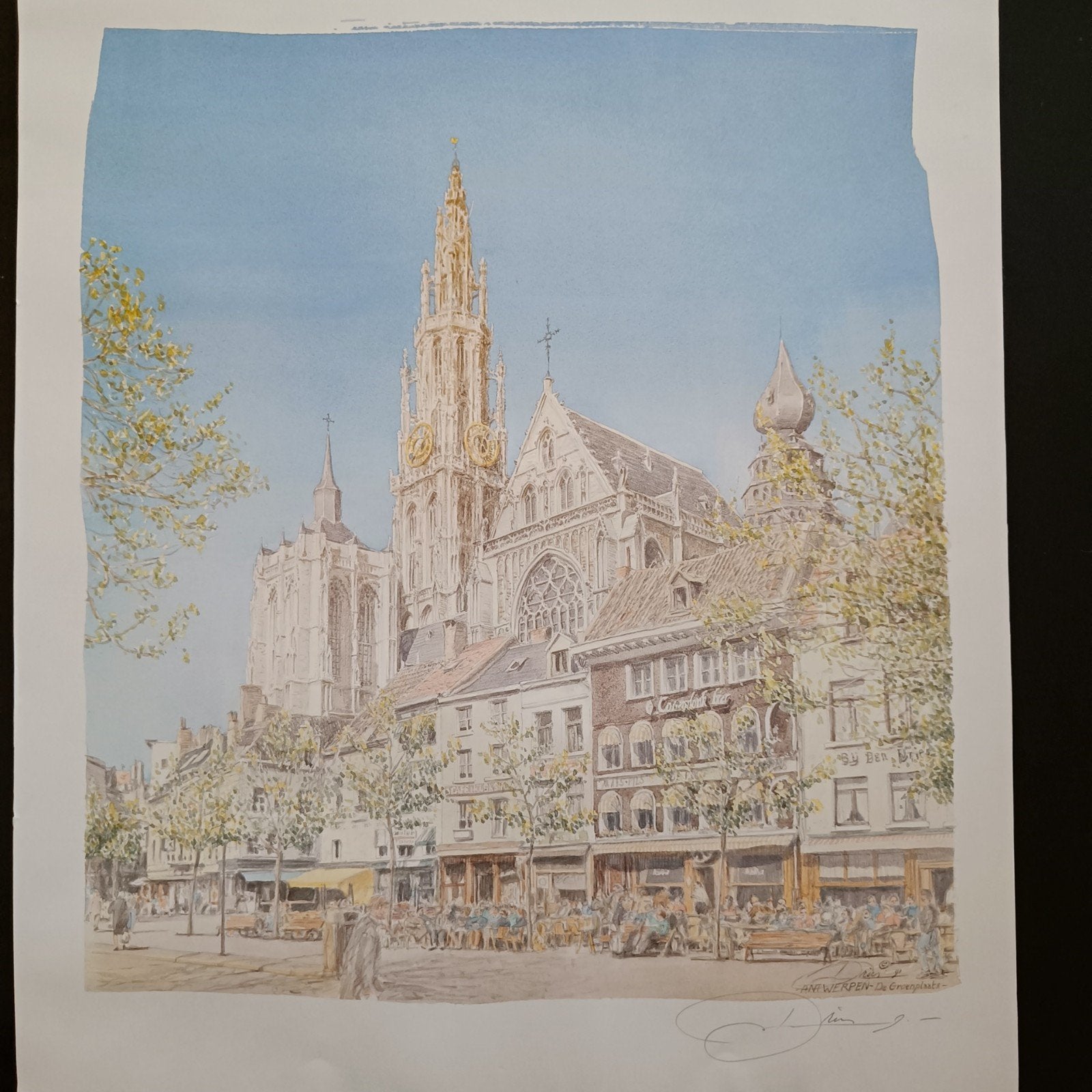 De Groenplaats Anvers 1991, Enlèvement ou Envoi, Autres types, Signé