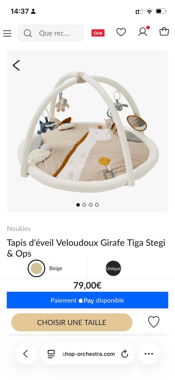 Tapis d’éveil Noukies, Enfants & Bébés, Enlèvement, Utilisé
