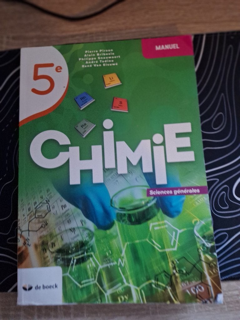 Chimie 5ème année, Van in, Chimie, Enlèvement, Utilisé