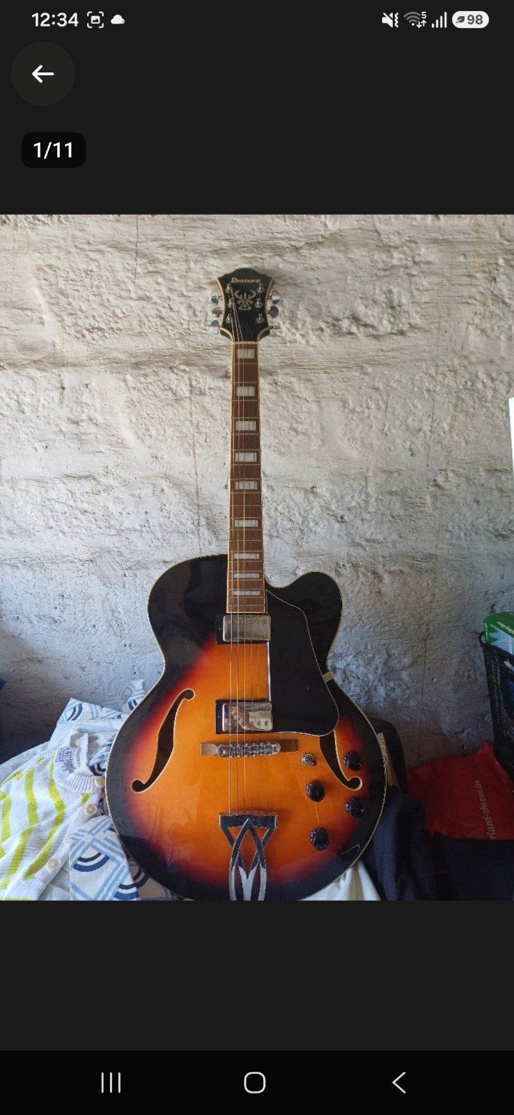 Ibanez gitaar perfecte staat, Musique & Instruments, Enlèvement ou Envoi, Comme neuf, Hollow body, Ibanez