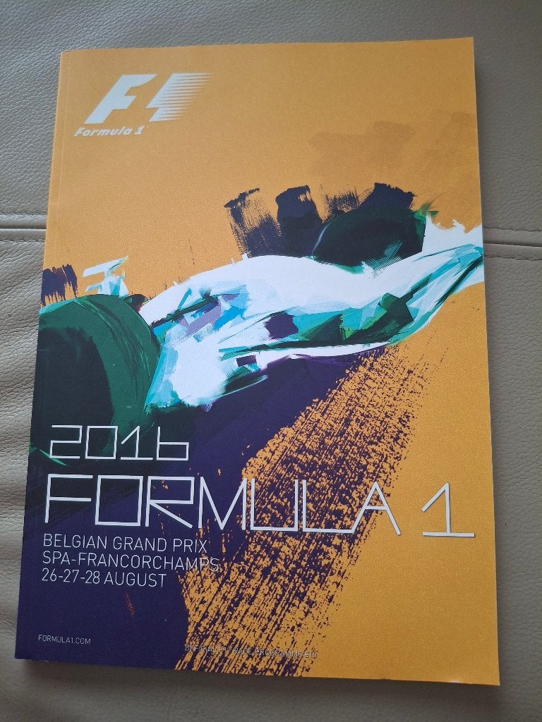 Formule 1 Belgian Grand Prix Belgium Spa-Francorchamps 2016, Ophalen of Verzenden, Zo goed als nieuw, Formule 1