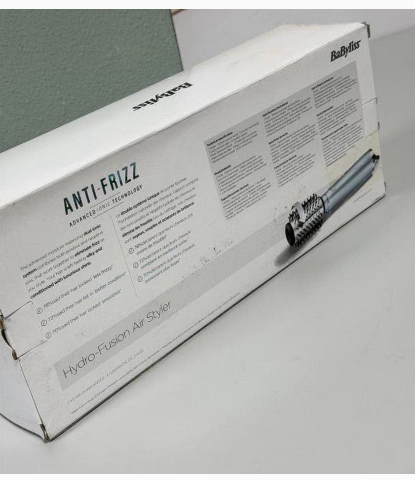 BaByliss Hydro Fusion air-styler Föhnborstel AS773E - Nieuw, Handtassen en Accessoires, Ophalen of Verzenden, Nieuw, Haardroger
