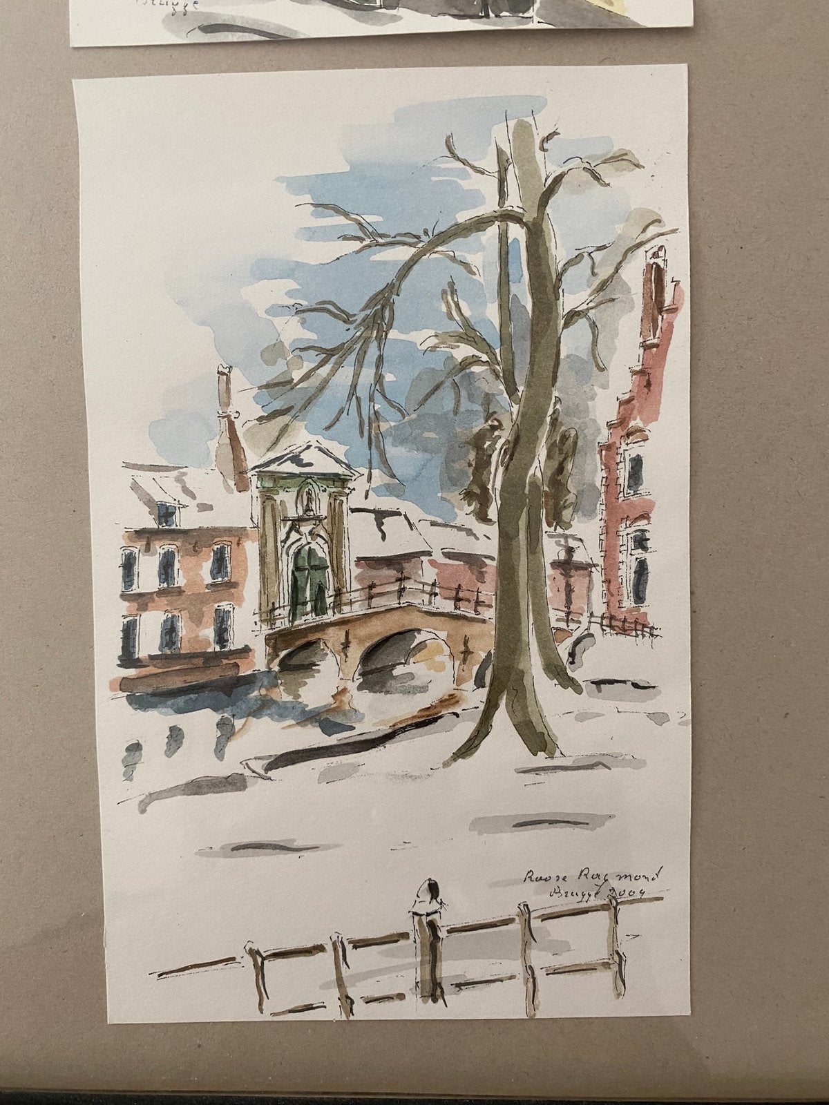 6 x aquarel Brugge, Enlèvement, Aquarelle
