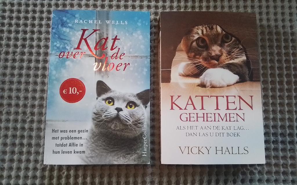 2 boeken over katten, Livres, Animaux & Animaux domestiques, Enlèvement ou Envoi, Utilisé, Chats
