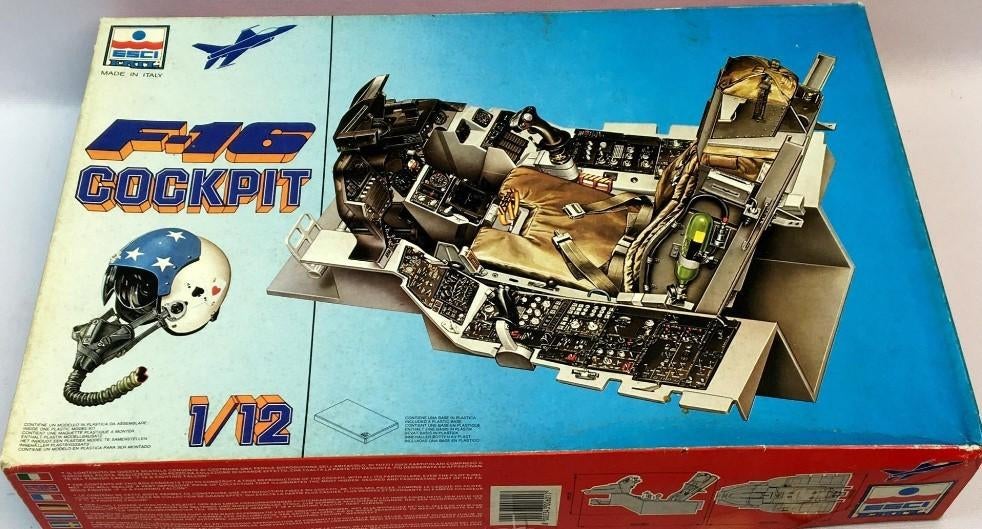 F-16 cockpit - modelbouwdoos / kit de maquettes, Hobby en Vrije tijd, Ophalen, Nieuw, 1:32 tot 1:50