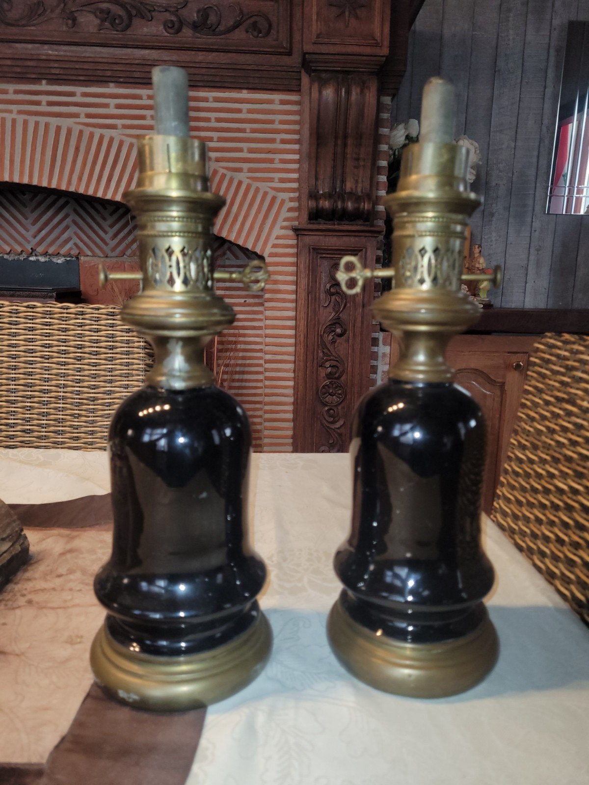 franse olie lamp, Ophalen