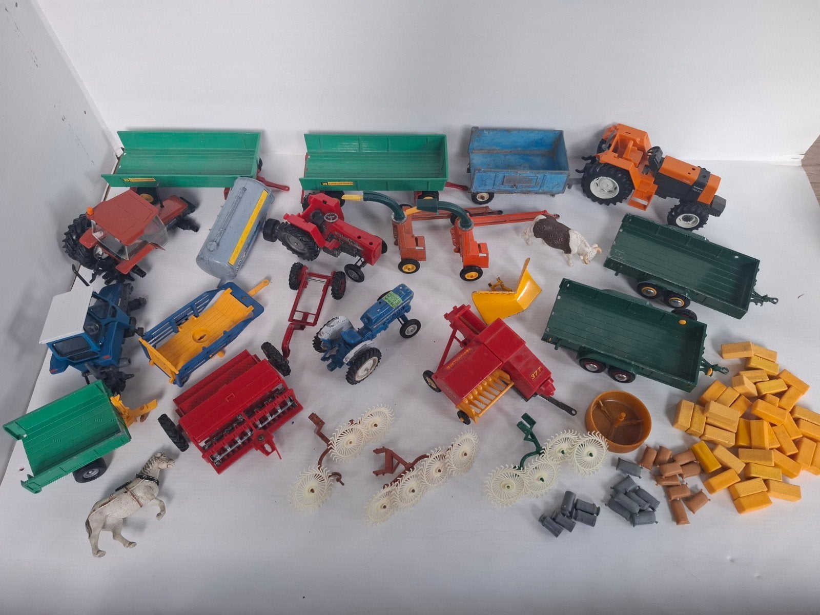 Lot de tracteurs et accessoires agricoles Britains, Enlèvement ou Envoi, Utilisé, Tracteur et Agriculture, Britains
