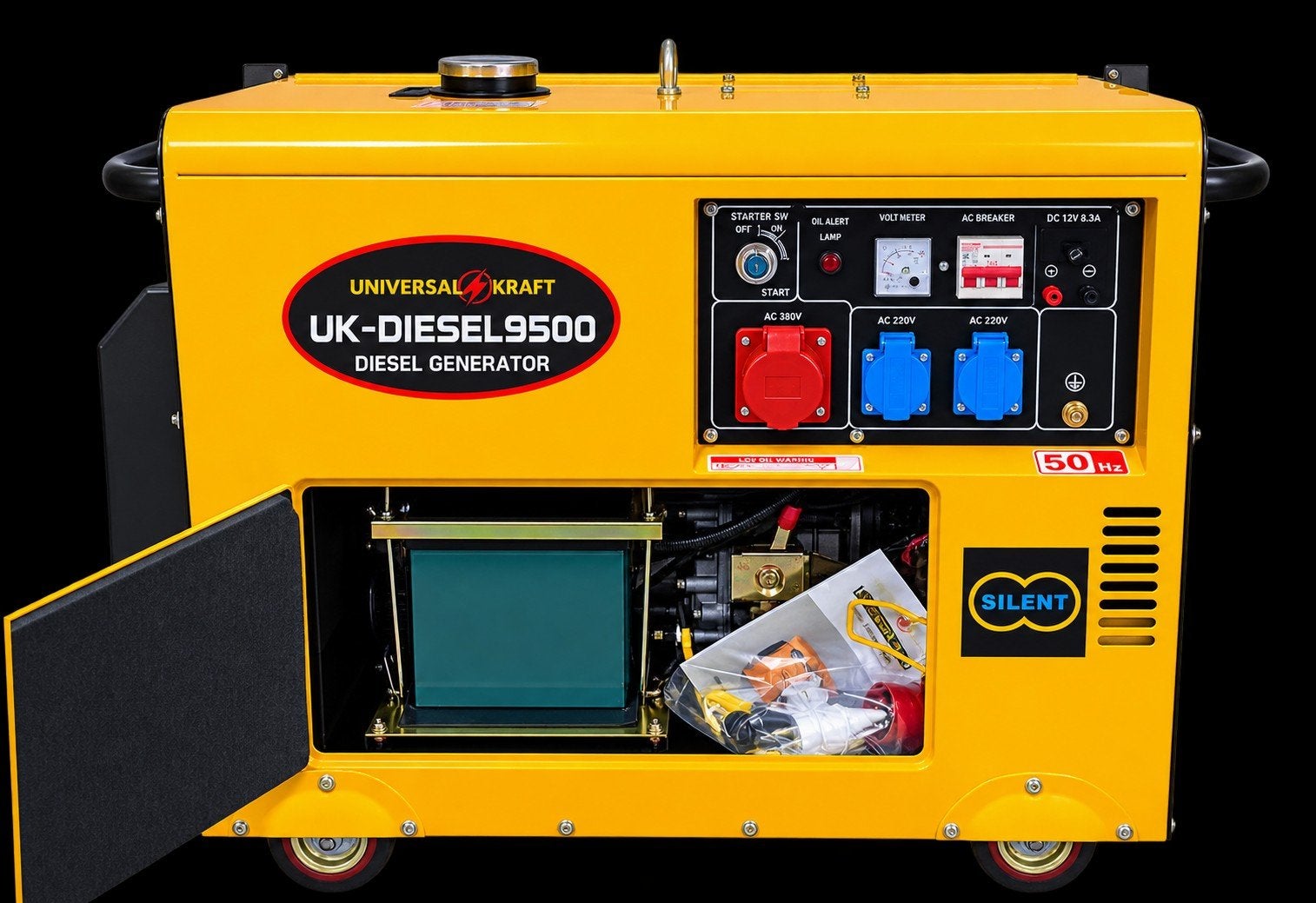Stroomgroep/generator Diesel 9500w 11.9kva Gratis bezorging, Nieuw, Ophalen of Verzenden, 10 tot 30 kVA, Elektrisch startend