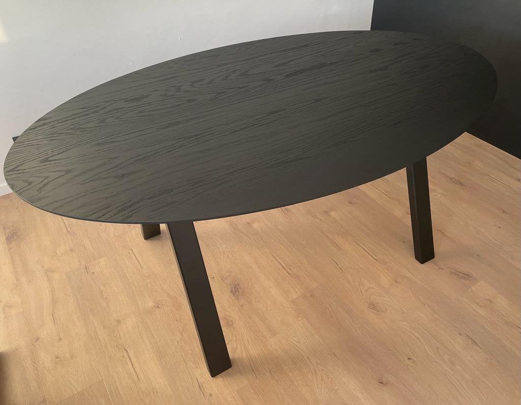 Table à manger en chêne noir, prix très réduit !, Maison & Meubles, 150 à 200 cm, Cinq personnes ou plus, Chêne, Comme neuf