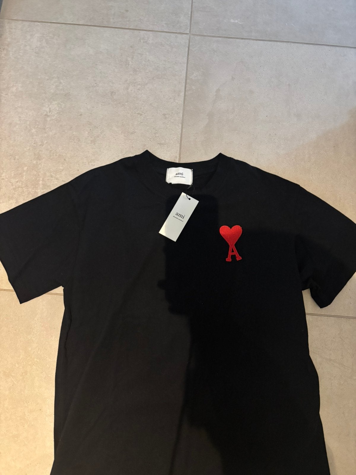 Tee-shirt Ami Paris, Enlèvement, Neuf, Taille 46 (S) ou plus petite, Noir