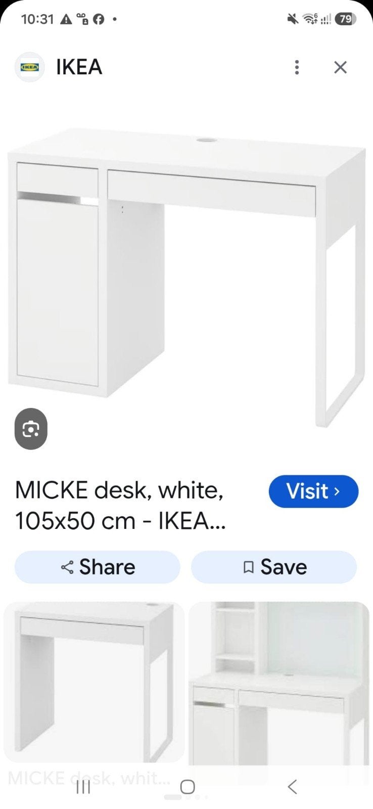 Bureau Ikea MICKE, Ophalen, IKEA