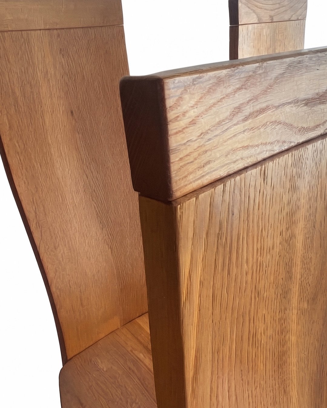 Set van 6 massief eiken eetkamerstoelen, Ophalen, Gebruikt, Hout, Vijf, Zes of meer stoelen