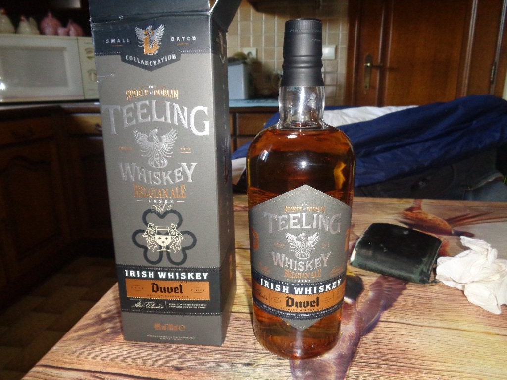 fles teeling whiskey duvel, Verzamelen, Ophalen of Verzenden, Nieuw