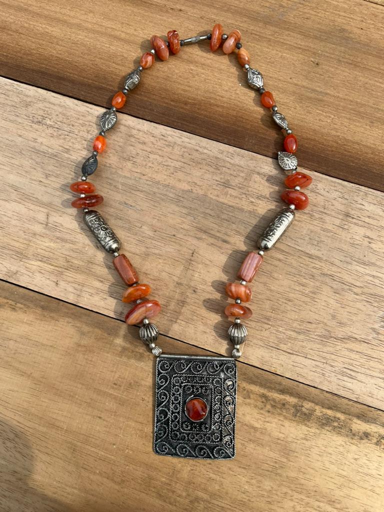 Handgemaakte ketting 1, Ophalen of Verzenden, Nieuw, Oranje