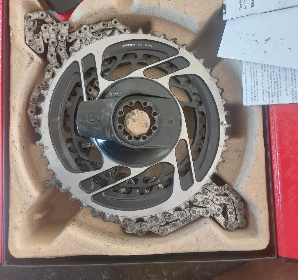 Sram red 48/35 crank met powermeter, Ophalen, Gebruikt, Crankstel of Pedalen, Overige materialen