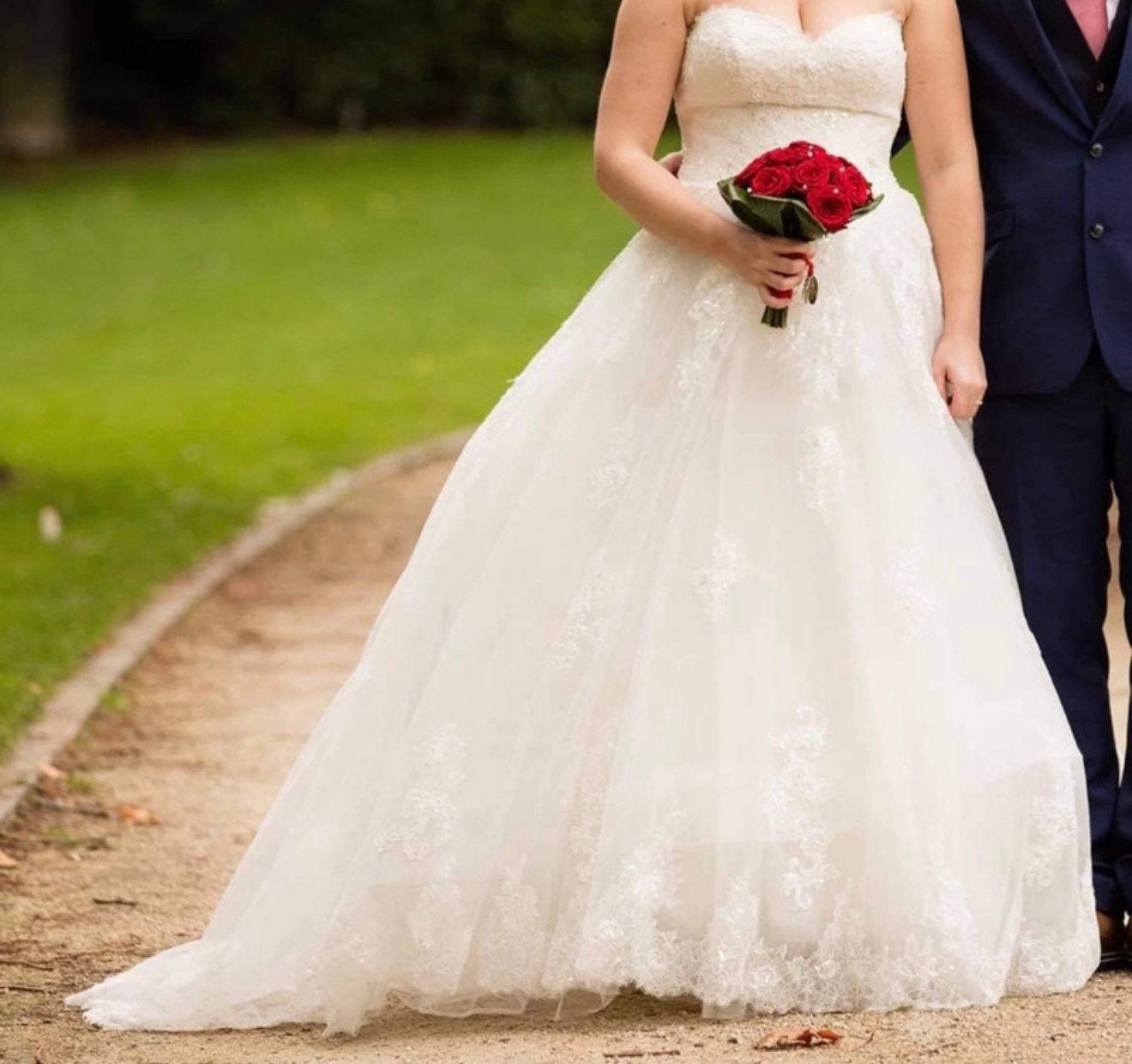 Trouwjurk Pronovias, Kleding | Dames, Ophalen of Verzenden, Zo goed als nieuw, Wit, Trouwjurk