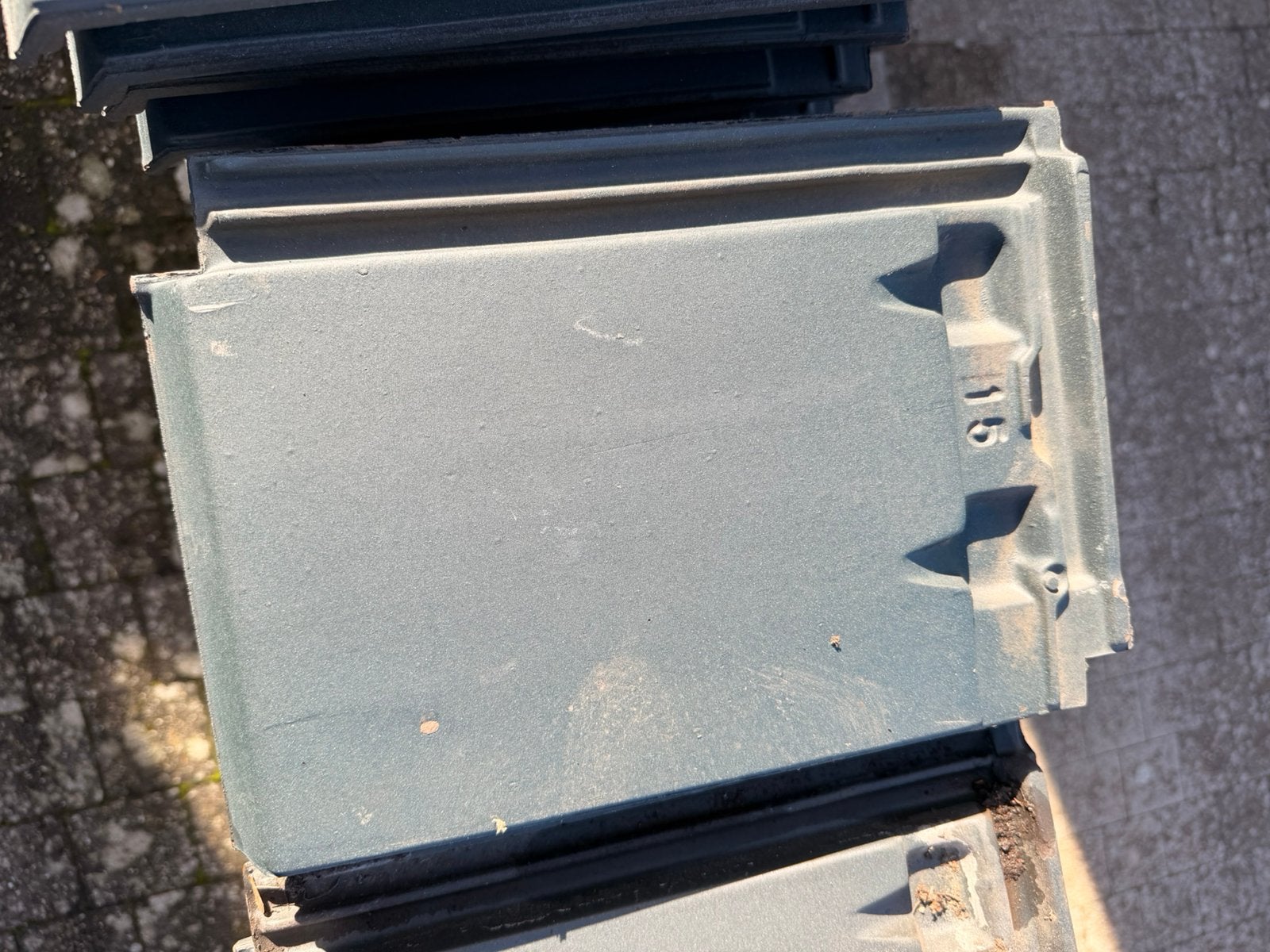 Huguenot vlakke dakpan (+70 stuks), Enlèvement, Utilisé